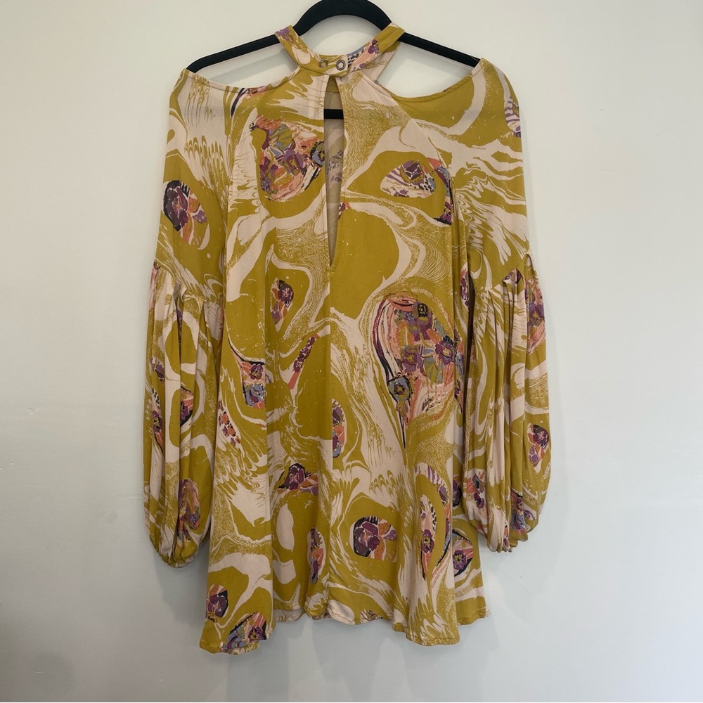 Free People Drift Away Boho Tunic Blouse Dress - Picture 3 of 7
